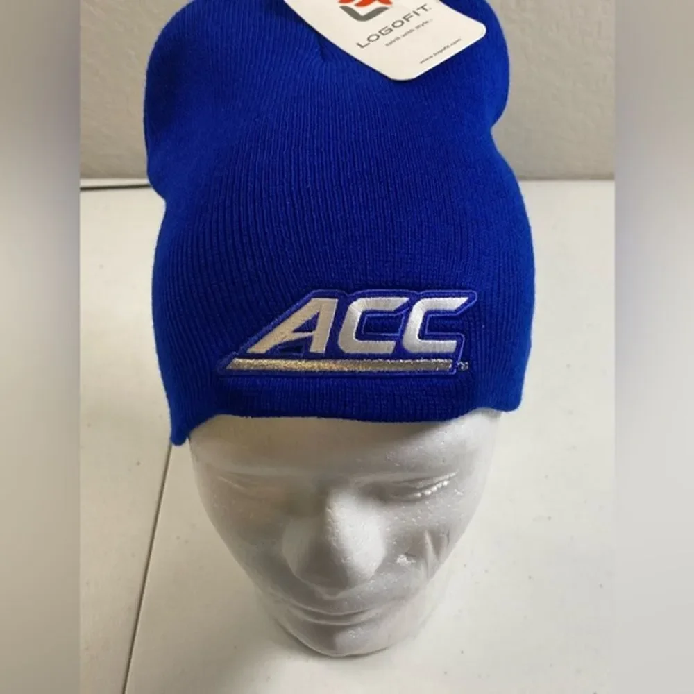 NWT NCAA Atlantic Coast Conference Blue Beanie Hat Embroidered ACC - One Size